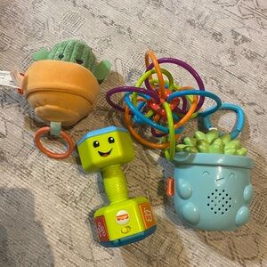 Colorful Baby Rattle and Teether Set‎